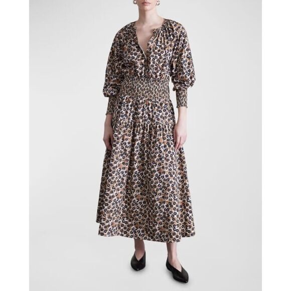 Apiece Apart La Ventura Maxi In Leopard Small - Picture 3 of 9